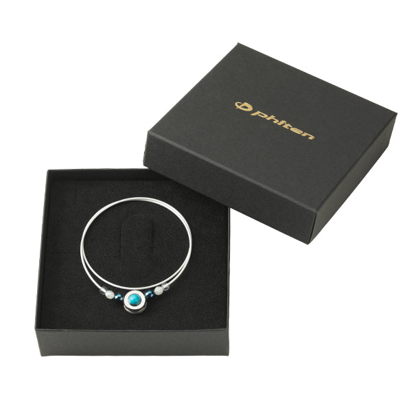 Phiten x Yuzuru Hanyu Necklace Wire Push Type III Turquoise