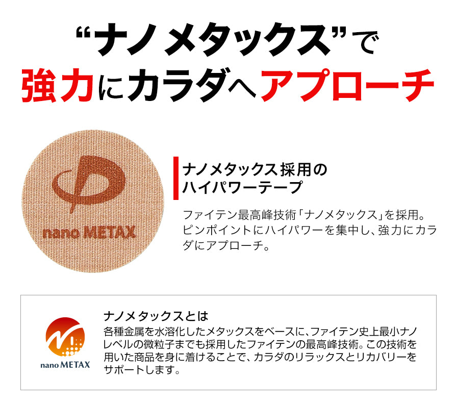 Phiten/パワーテープ ナノメタックス 50枚入