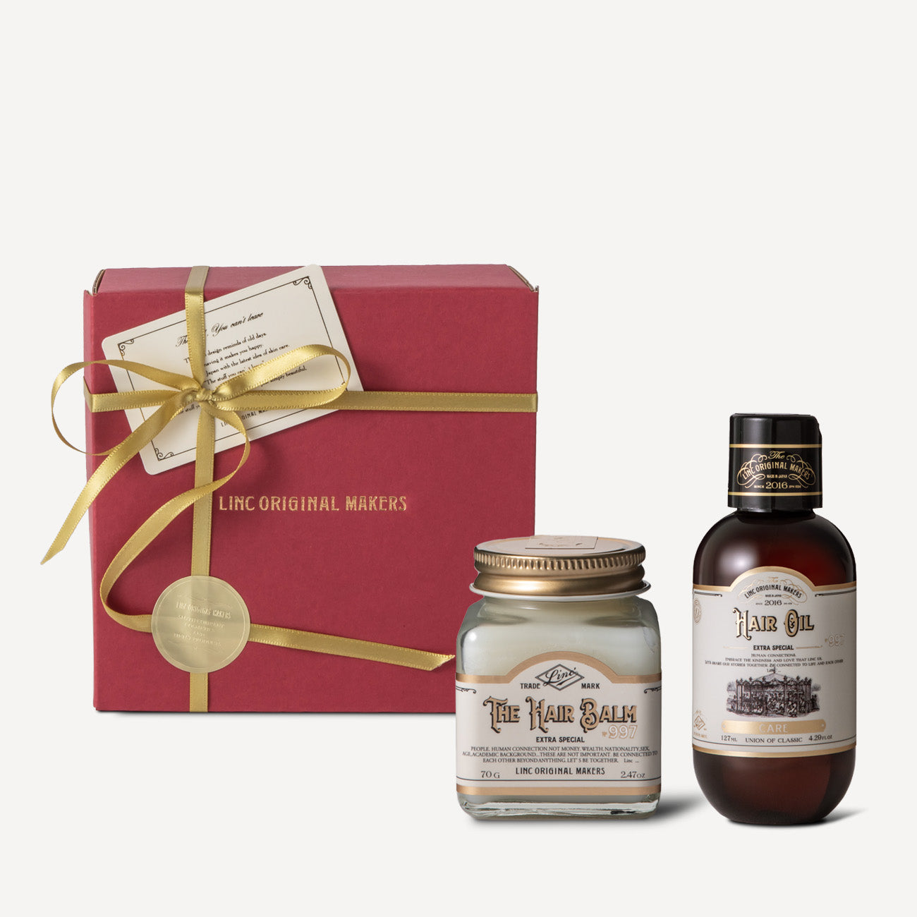 LINC ORIGINAL MAKERS GIFTSET <HAIR BALM & HAIR OIL -CARE->