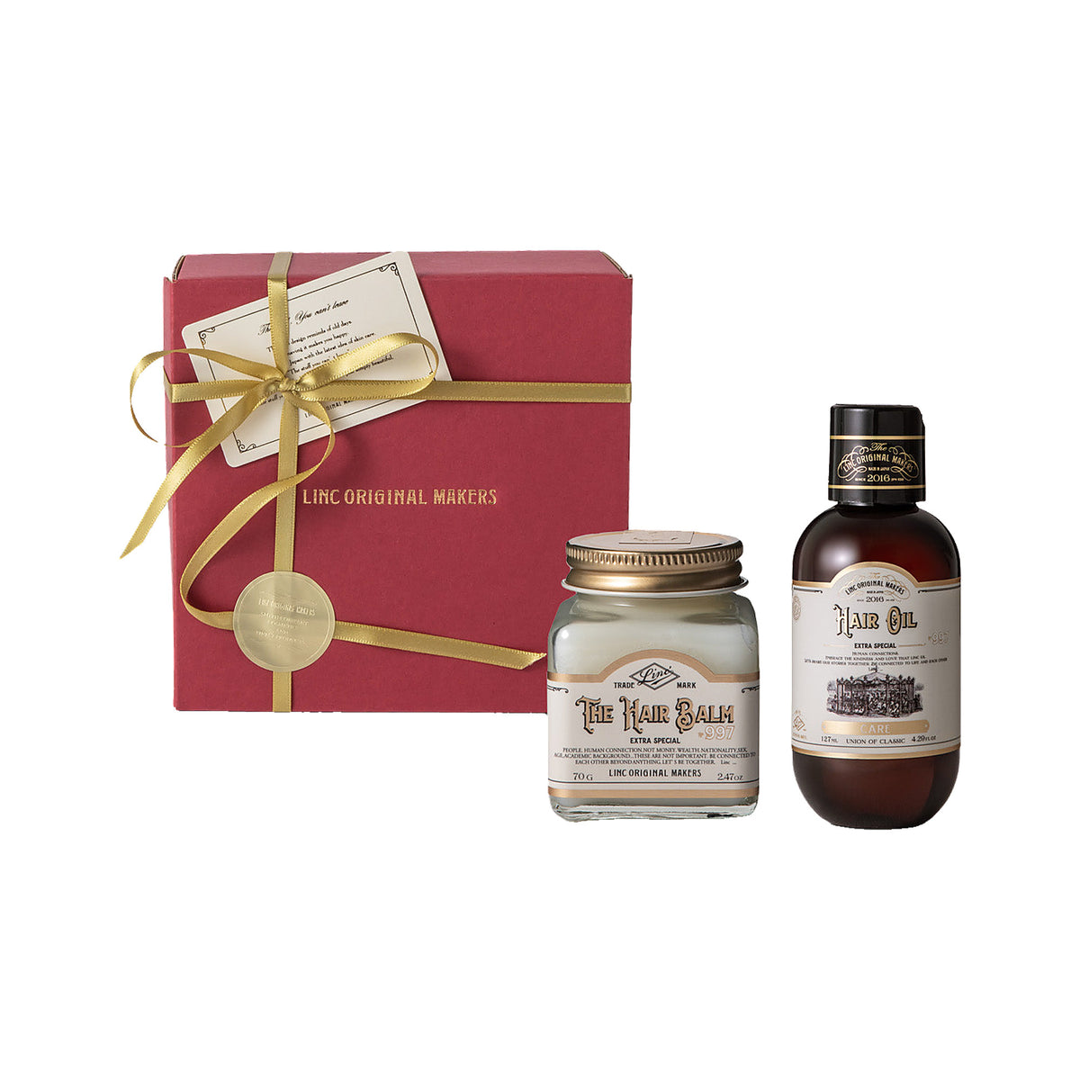 LINC ORIGINAL MAKERS/リンクオリジナルメーカーズ　GIFTSET <HAIR BALM & HAIR OIL -CARE->