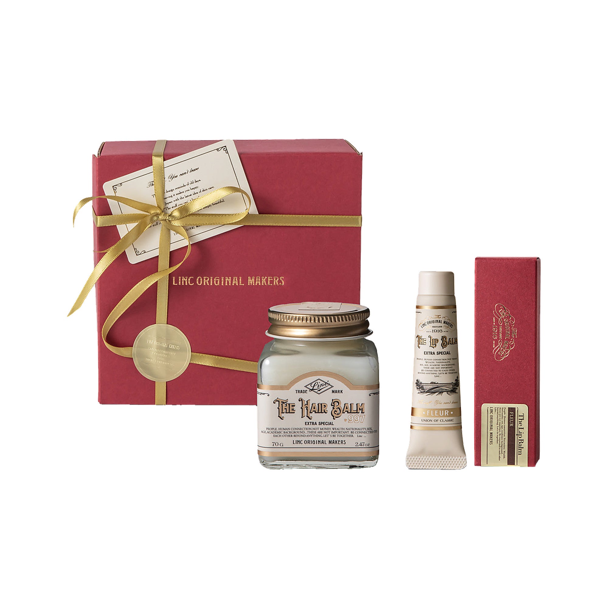 LINC ORIGINAL MAKERS/リンクオリジナルメーカーズ　GIFTSET <HAIR BALM & LIP BALM>